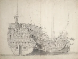 Porträt einer niederländischen Prinzenyacht, ca. 1660