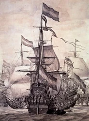 Die niederländische Flotte im Jahr 1672 (Detail)