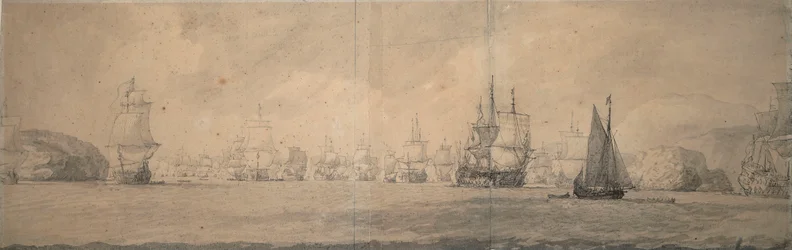 Die niederländischen Ostindienfahrer segeln in Richtung Bok op Raa (Bjaelkero), 25. August-4. September 1665