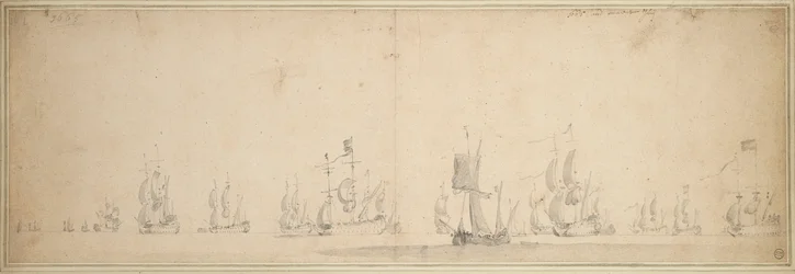 Die niederländische Flotte vor der Schlacht von Lowestoft, Mai-Juni 1665