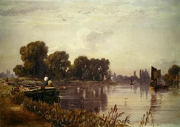 Landschaft mit Fluss
