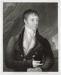 Porträt von Charles Brockden Brown (1771-1810), graviert von John B. Forrest (1814-70)