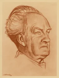 Porträt von Gerhart Hauptmann