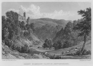 Berry Pomeroy Schloss, Devonshire (Stich)