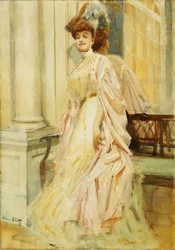 Eine elegante Dame