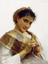 Ein bretonisches Mädchen