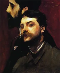 Die Maler François Flameng und Paul Helleu, ca. 1880