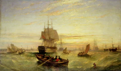Einlaufen in den Hafen von Portsmouth