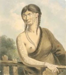 Tätowierte Frau