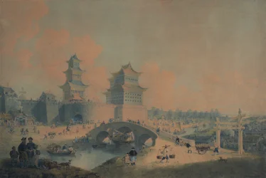 Peking Stadt, Ping Tze Muen, eines der westlichen Tore von Peking