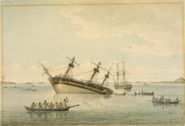 Die Entdeckung auf den Felsen, Queen Charlotte