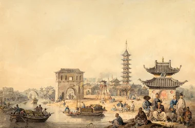 Die Vororte einer chinesischen Stadt