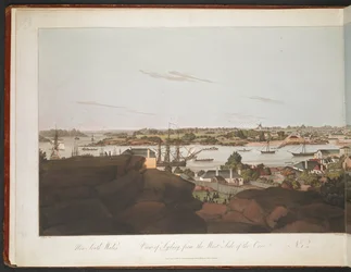 Blick von Sydney auf die Westseite der Bucht