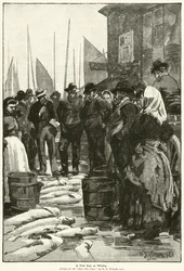 Ein Fischverkauf in Whitby