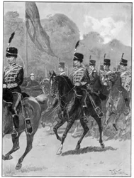 Parade der 1. Yeomanry Brigade durch die Königin im Windsor Park, 1894