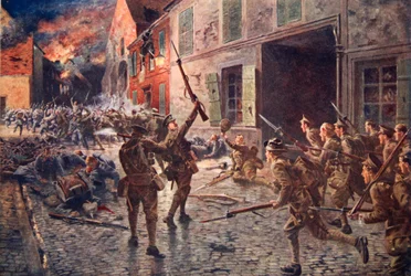 Die Coldstream Guards in Landrecies, August 1914