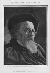 Alfred, Lord Tennyson, englischer Poet Laureate