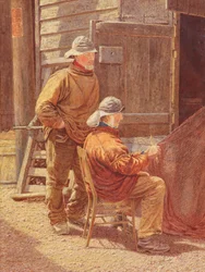 Netze flicken, Hastings, 1909