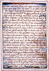 "Greatest men best, those who envy...", Text aus 