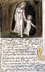 Der kleine Junge gefunden: Platte 13 aus Songs of Innocence and of Experience (Kopie R) um 1802-08