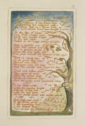 Ein kleines verlorenes Mädchen: Platte 51 aus Songs of Innocence and of Experience (Kopie AA) ca. 1815-26