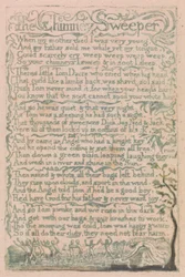 Lieder der Unschuld und der Erfahrung, Platte 10, "Der Schornsteinfeger" (Bentley 12)