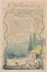 Lieder der Unschuld und der Erfahrung, Platte 18, "Das Lamm" (Bentley 8)