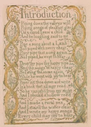 Lieder der Unschuld und Erfahrung, Tafel 3, Einleitung (Bentley 4)