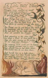 Lieder der Unschuld und der Erfahrung, Platte 43, "Ein kleiner verlorener Junge" (Bentley 50)