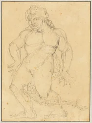 Studie der Figur von Agnello Brunelleschi