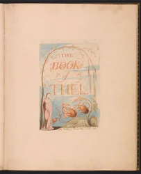 Das Buch Thel, Tafel 2, Titelseite