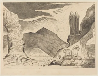 Der Kreis der Fälscher: Dante und Vergil halten sich wegen des st die Nasen zu