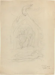 Der Abstieg des Friedens (recto)