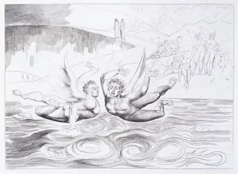 Die sechsfingrige Schlange greift Agnolo Brunelleschi an, ca. 1824-1827