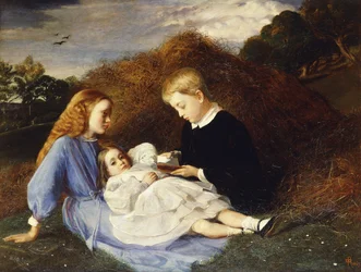 Amy, Dorothea und Hungerford Wren Hoskyns, 1863