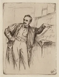 George Chrystal, Professor der Mathematik (Stich)