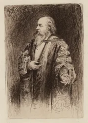 Sir Alexander Grant, Vizekanzler und Rektor (Stich)