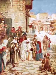 Jesus segnet kleine Kinder