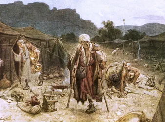 Die vier Aussätzigen plündern das Lager der Syrer