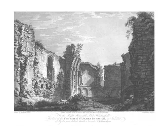 Kirche St. James, Dunwich, spätes 18. Jahrhundert