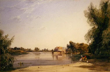 Eine Mühle an der Seine
