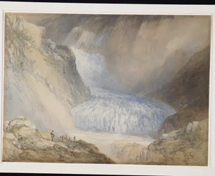 Glacier du Rhone und der Galenstock, von der Furka-Passstraße
