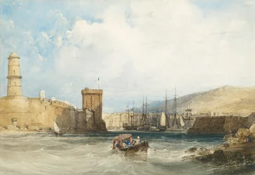 Der Eingang zum Hafen von Marseille