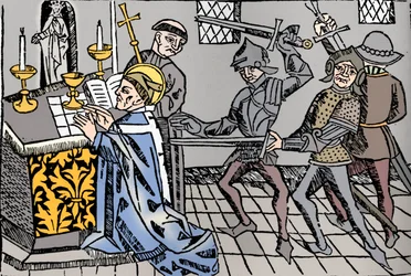Martyrium des Heiligen Thomas von Canterbury, ca. 1484