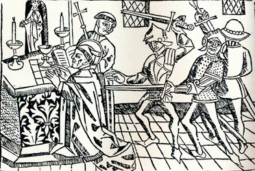 Martyrium des Heiligen Thomas von Canterbury, um 1484