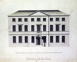 Entwurf für Enville Hall in Staffordshire, ca. 1770