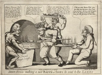 John Bull macht eine neue Charge von Schiffen, um sie zu den Seen zu schicken