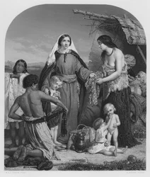Die Almosen der Dorcas, nach dem Bild in der Königlichen Sammlung