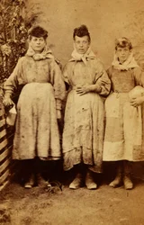 Arbeiter aus den Tredegar Eisenwerken, Wales