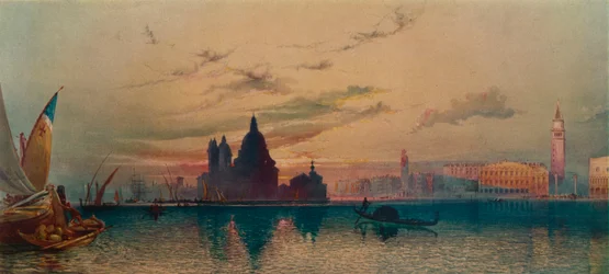La Santa Salute, von San Giorgio, Venedig, ca. 1872